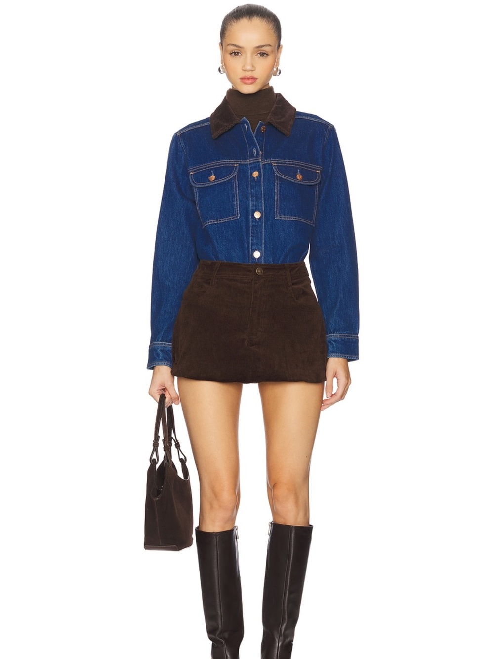 Steve Madden Simona Corduroy Bubble Skirt